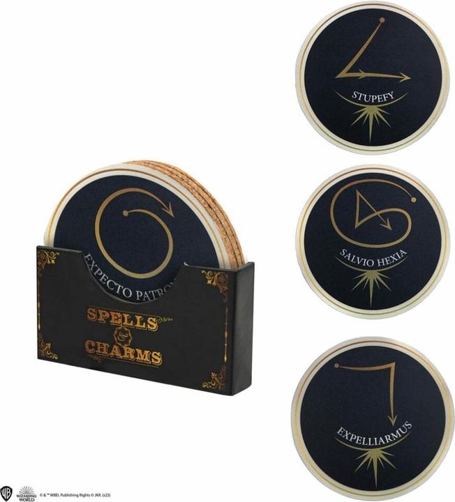 Productafbeelding Cinereplicas Harry Potter Onderzetter 2-Pack Spreuk & Bedels (2 x)