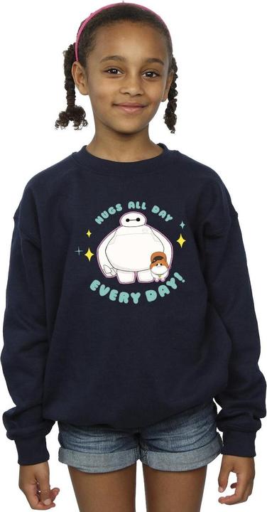 Immagine prodotto Disney Big Hero 6 Baymax Hugs Everyday Felpa Ragazze (140, 146)