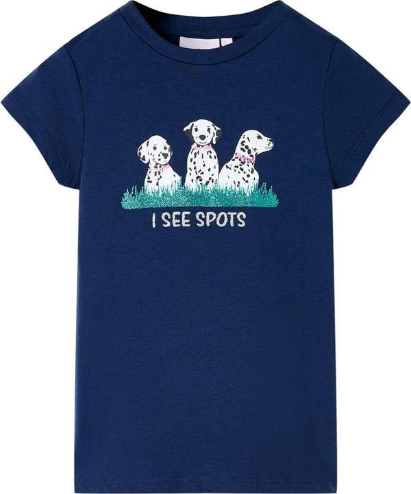 Image du produit VidaXL T-shirt enfant bleu marine 140,Matière : 95% coton. 5 (140)