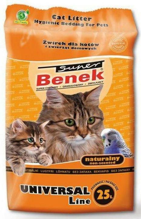 Actual product image Super Benek Certech Universal Natural - Cat Litter Clumping 25 l (Clumping, 30 kg)