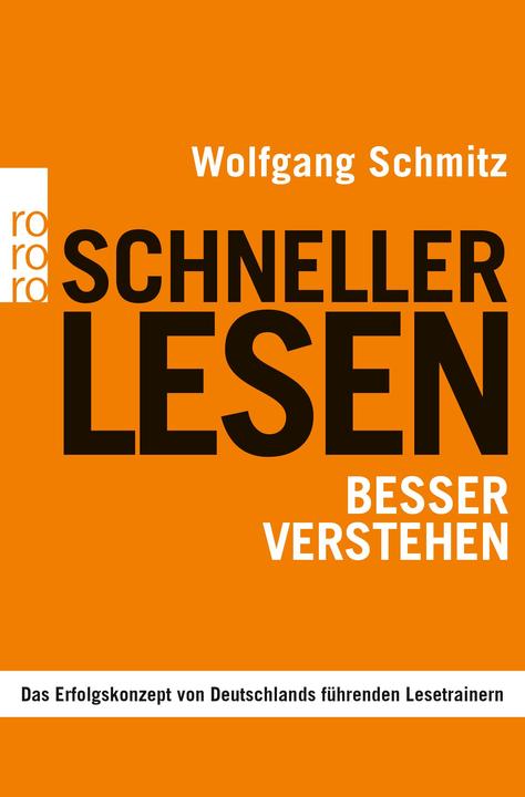Actual product image Schneller lesen besser verstehen (German, Wolfgang Schmitz, 2013)