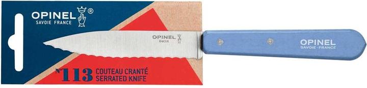 Immagine prodotto Opinel 001922 Coltello da cucina n. 113 Manico in legno di faggio blu chiaro (9.40 cm)