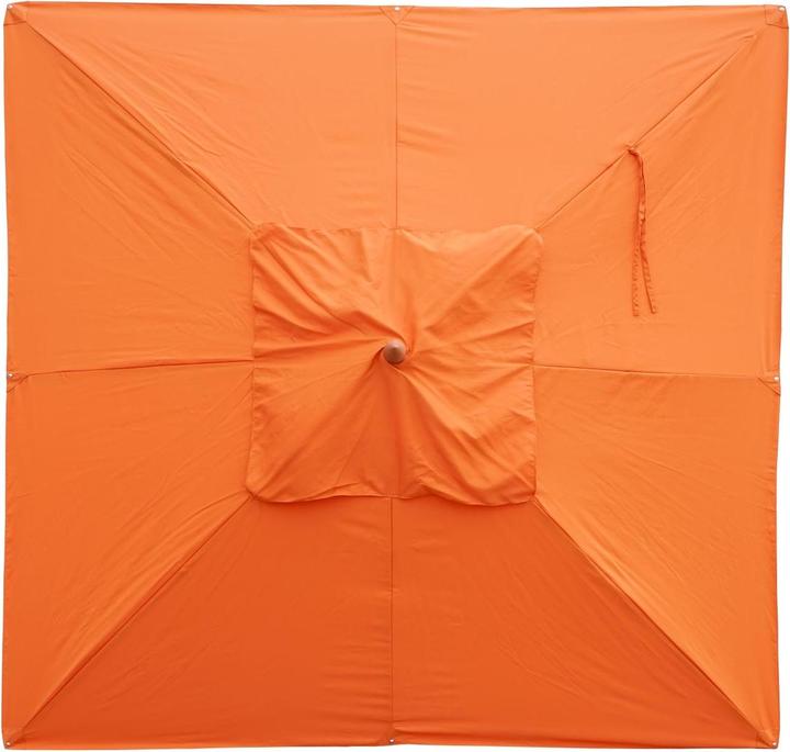 Actual product image Mendler Cover for gastronomy wooden parasol, parasol cover replacement cover, square 4x4m polyester 3kg - t (4 m)
