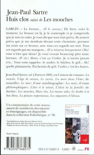 Produktbild Huis clos dans la maison. Les mouches (Französisch, Sartre Jean-Paul, 2000)