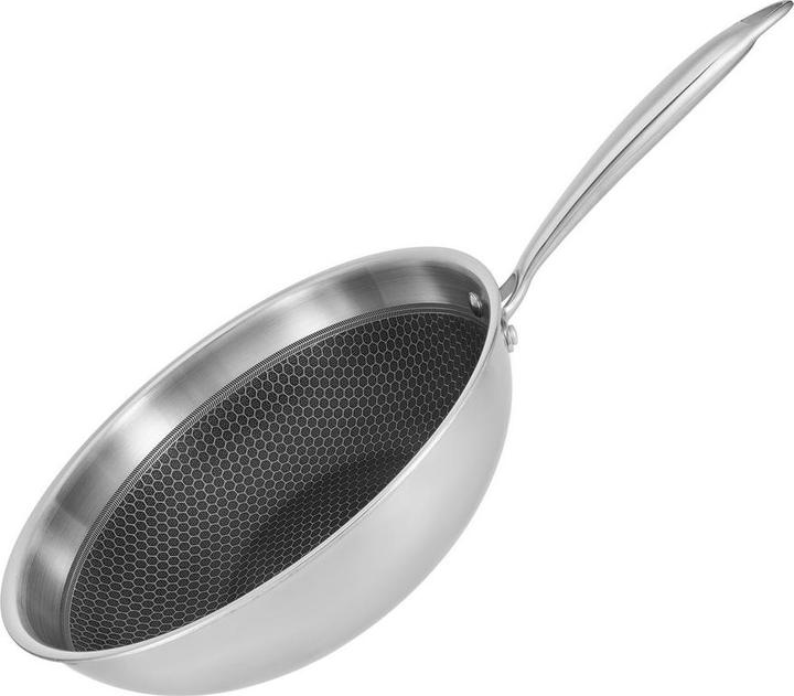 Produktbild Resto WOK D28 H7.5CM/95349 (28 cm, Wok Pfanne, Edelstahl, Aluminium)