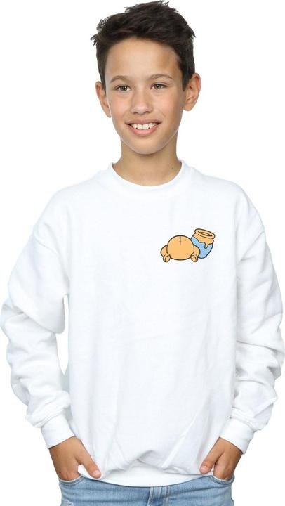 Actual product image Disney Boys Winnie The Pooh Backside Breast Print Sweatshirt (140, 146)