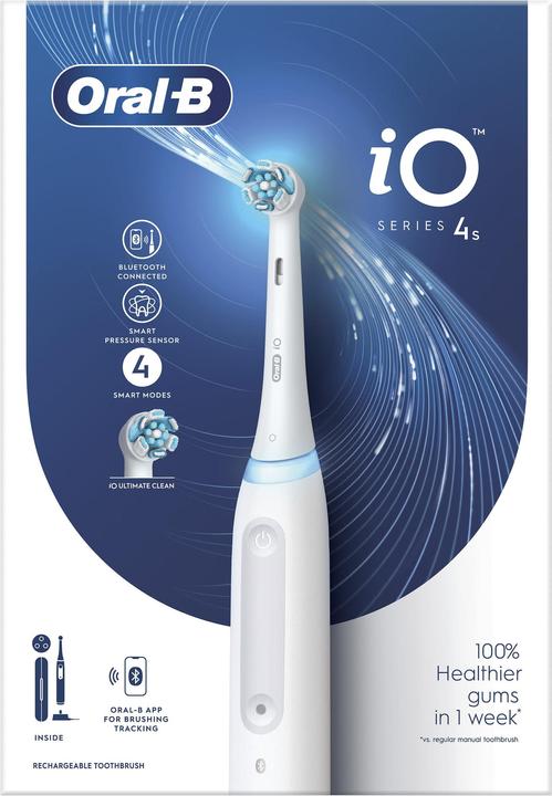 Actual product image Oral-B iO 4S Adult Vibrating Toothbrush White (Oscillating toothbrush)