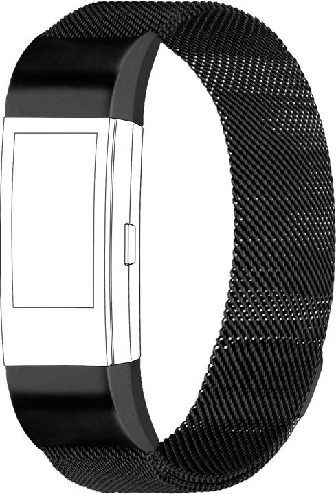 Topp Ersatzarmband für Fitbit Charge 2 (20.5 mm, Netz)