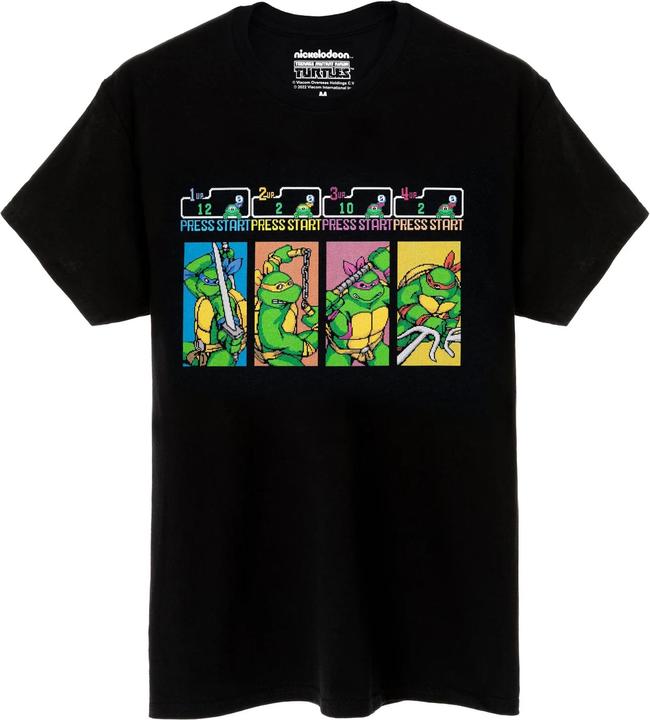 Produktbild Teenage Mutant NT Press Start Arcade Game TShirt (XL)