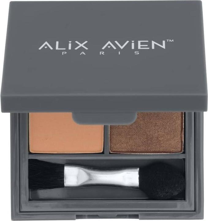 Actual product image Alix Avien Duo Eyeshadow - Warm Nude & Pearly Peanut (Brown)