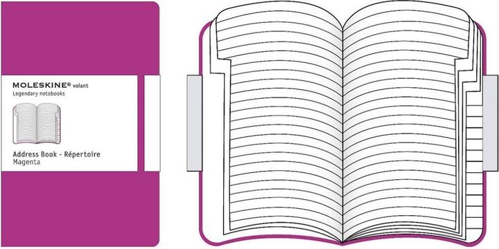 Actual product image Moleskine Flounce Address Dark Pink. Large (Hardcover)