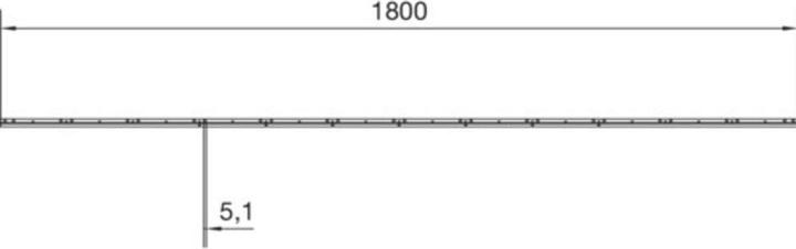 Hager Tragschienen universN 1800mm UN12A f.Schränke ab 160mm Tiefe Set=2Stück