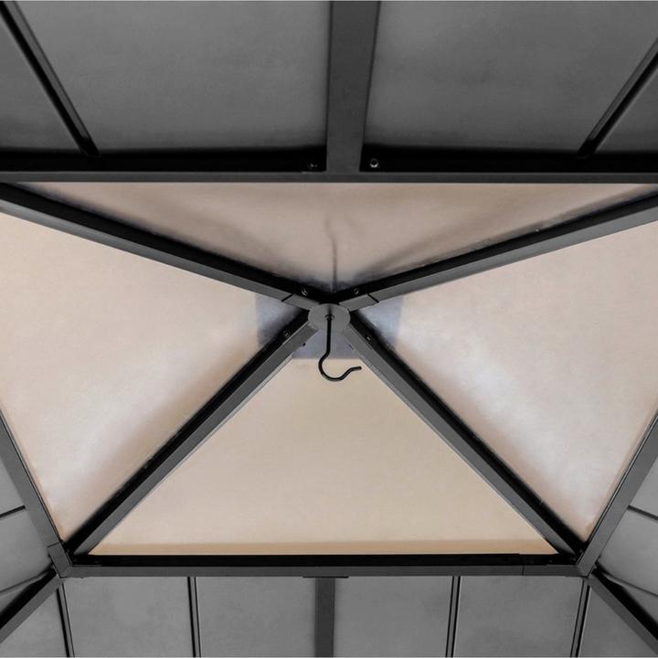 Actual product image Ventaris Montana Pavillon 3.36x3.36m Zedernholz Anthrazit (336 cm, 336 cm)