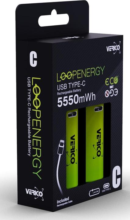 Produktbild Verico LoopEnergy Baby C 1,5V (2 Stk., C, 3700 mAh)