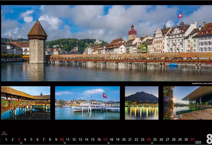 Produktbild Panoramic Switzerland 2025 (48 x 33 cm, Italienisch, Deutsch, Englisch, Französisch)