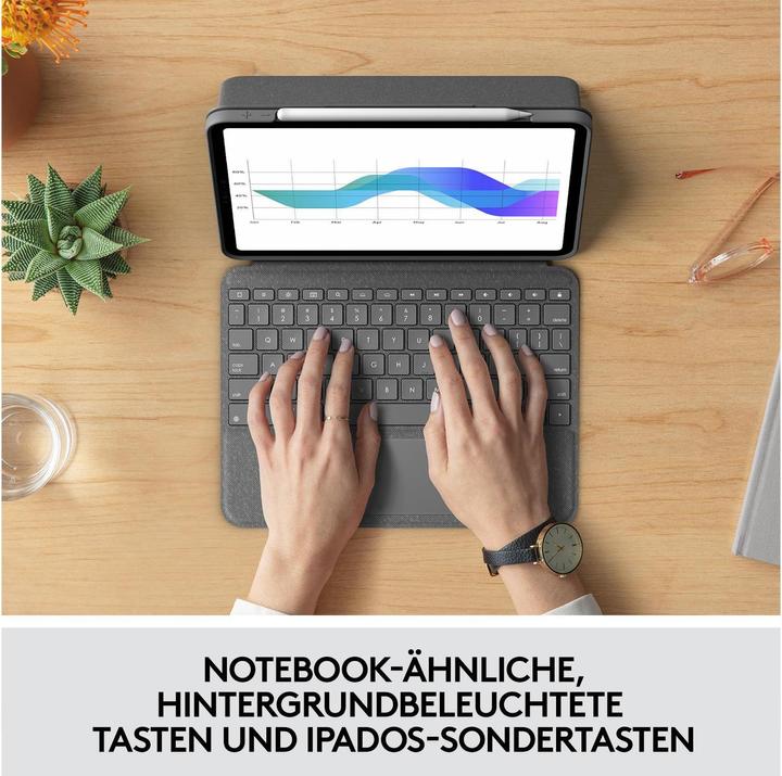 Actual product image Logitech Folio Touch (CH, iPad Pro 11 2018 (1. Gen), iPad Pro 11 2021 (3rd Gen), iPad Pro 11 2020 (2. Gen), iPad Pro 11 2022 (4th Gen))