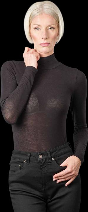 Actual product image Scotch & Soda Turtle Neck Shirt Long Sleeve Evening Black (XL)