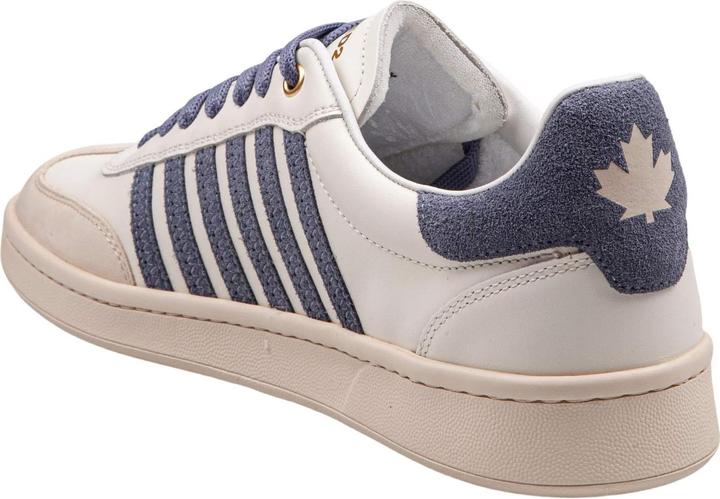 Produktbild Dsquared2 boxer sneakers in leather and suede color milk and blue (44)