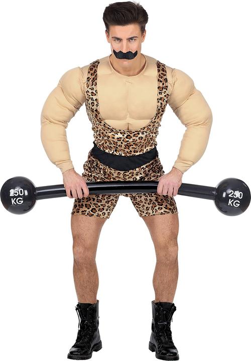 Immagine prodotto Widmann STARKER MANN (Overall mit Muskelshirt und Gürtel, Schnurrbart), XL (XL)