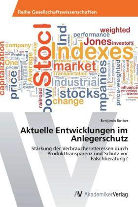 Actual product image Aktuelle Entwicklungen im Anlegerschutz (German, Benjamin Rother, 2012)