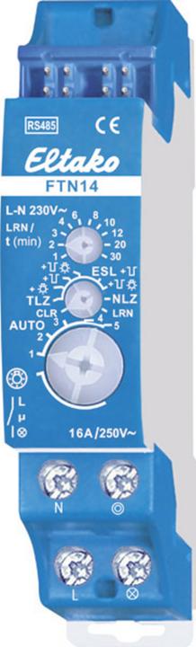 Immagine prodotto Eltako FTN14 Attuatore di commutazione RS485 su guida top-hat Capacità di commutazione (max.) 2000 W (Attuatore dell'interruttore)