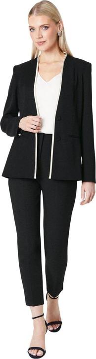 Actual product image Principles Womens/Ladies Pipe Detail Collarless Blazer (40 D)