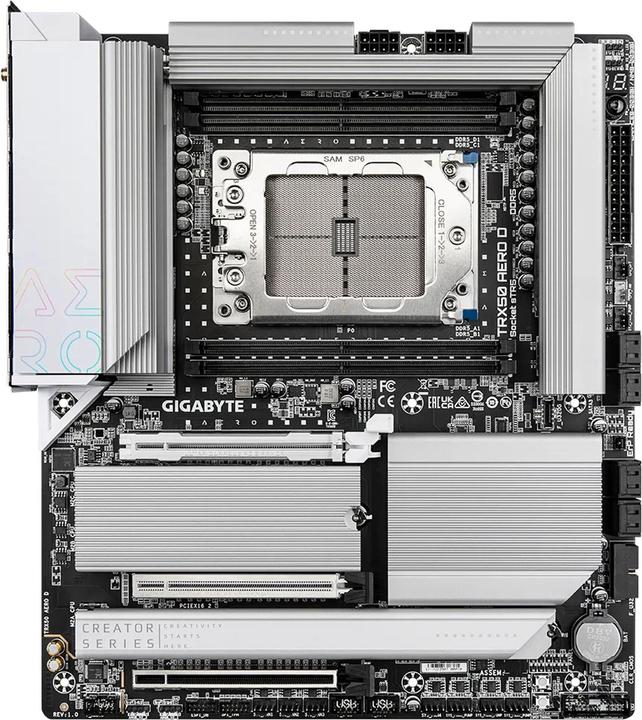 Actual product image Gigabyte MB Gbt Amd Trx50 Aero D (sTR5, AMD TRX50, E-ATX)
