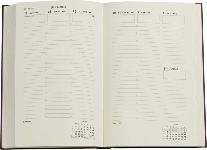 Image du produit Paperblanks PAPERBLAN Agenda Picaresque Maxi 25/26 DD0541-5 1W/2S 18M DE VER HC 13.5x21cm (13,5 x 21 cm, Allemand)