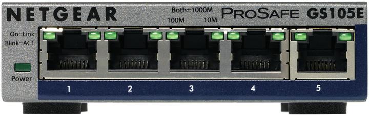 Actual product image Netgear Gs105e-200pes (5 Ports)