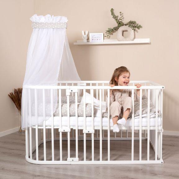 Immagine prodotto Tobi baldacchino babybay grigio perla/bianco stelle