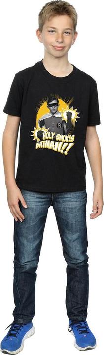 Immagine prodotto Maglietta Ragazzi Batman Serie TV Robin Holy Smokes (140, 146)