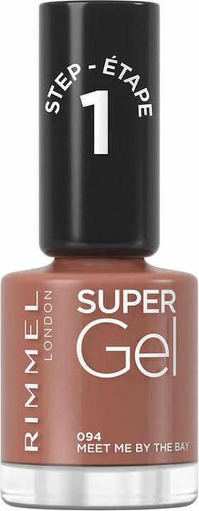 Rimmel London Rimmel - Super Gel STEP1 - Gel nail polish 12 ml 094 Meet Me By The Bay - (094 Meet Me By The Bay, Gel-Effekt Nagellack)