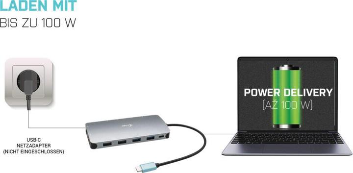 Productafbeelding i-tec Nano (USB-C, 3 Havens)