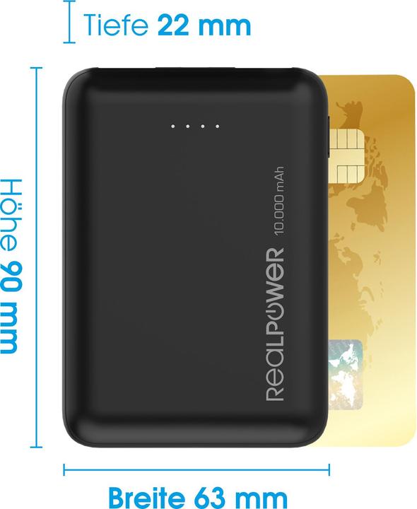 Produktbild RealPower PB-10000 (10000 mAh, 37 Wh)