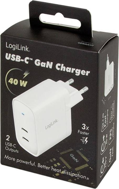 Produktbild LogiLink USB-Steckdosenadapter (40 W)