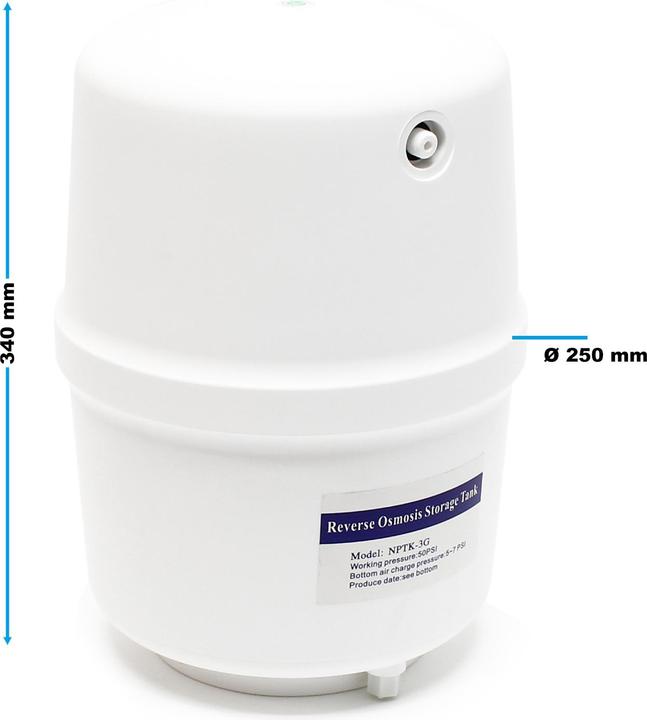 Produktbild Naturewater 5 Stufen Umkehrosmose RO 180 L/Tag Druckanzeige Wassertank Manometer (5 x)