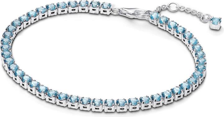 Produktbild Pandora Funkelndes Blaues Tennisarmband (Silber 925)