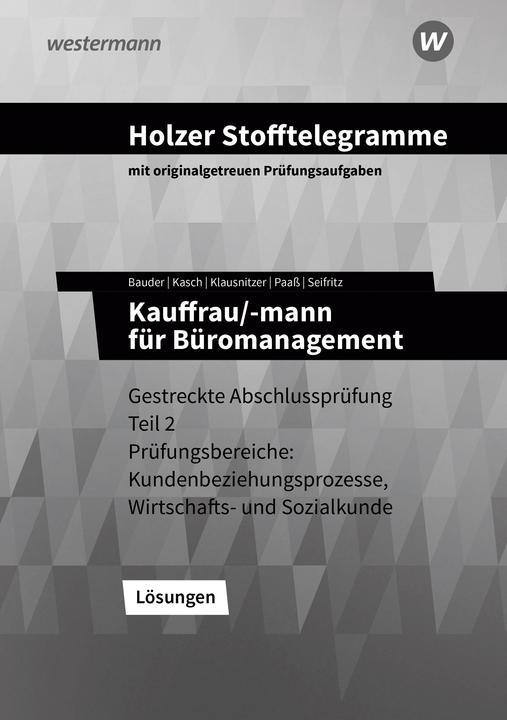 Produktbild Stofftelegr.Büro 2 LOE 2024 (Deutsch, Christian Seifritz, Volker Holzer, Thomas Paass, Markus Bauder, Lars Klausnitzer, Ursula Kasch, 2024)