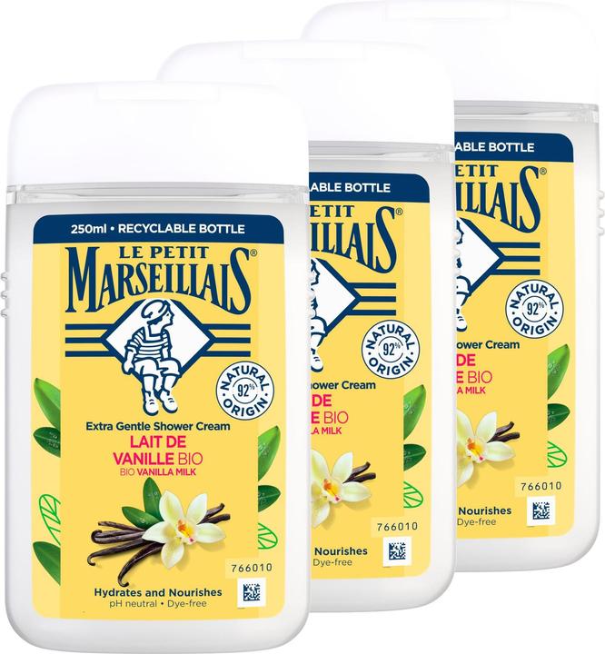 Produktbild Le Petit Marseillais Duschcreme Vanille 3 x 250 ml (250 ml)