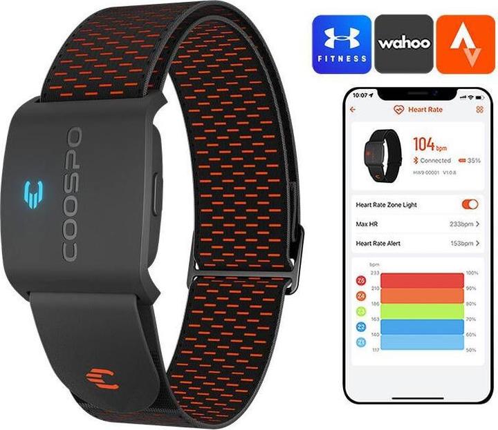 Image du produit Coospo Bracelet moniteur de fréquence cardiaque HW9