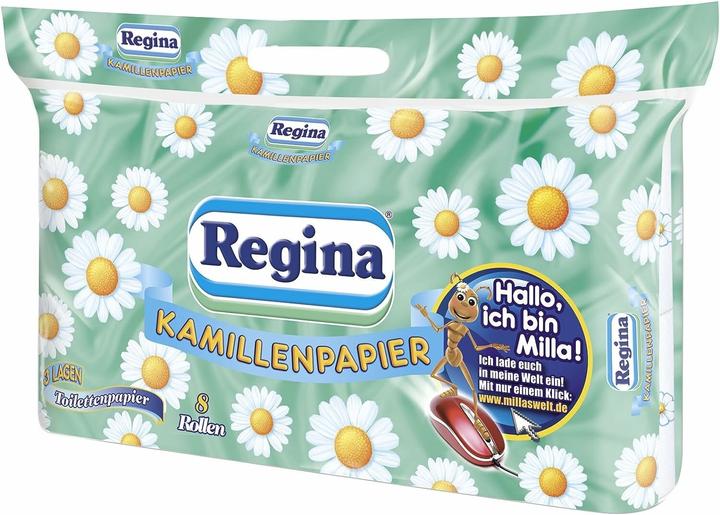 Actual product image Cospharma Toilet paper Regina chamomile 3-ply (8 x)