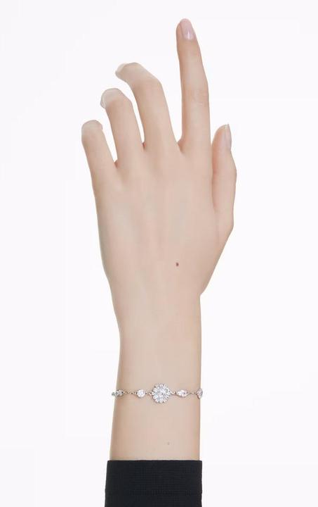 Produktbild Swarovski Idyllia Armband Verschiedene Schliffe Schneeflocke Weiss (19.50 cm, Swarovski Metall)