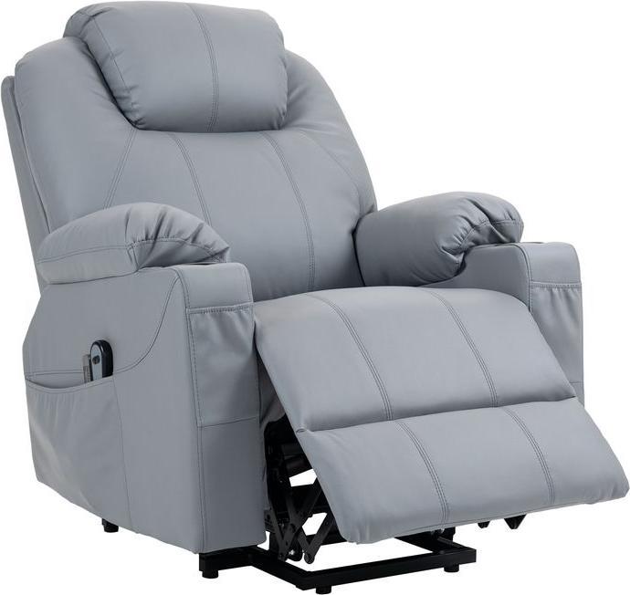 Actual product image Swisshandel24 TV armchair stand-up aid electric massage function reclining function remote control grey