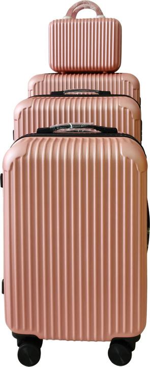 Image du produit NTK-Collection Hartschalenkoffer 4er-Set Frenzi Rosegold (115 l, Bagage à main (jusqu'à 50l), M (50 - 90l), L (90 - 115l), XL (à partir de 115l))