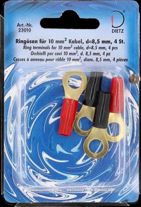 Actual product image Dietz Ring lugs for 10mm² cable