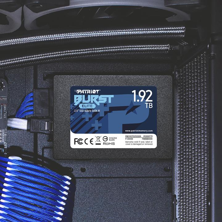 Actual product image Patriot Burst Elite - Solid State Disk - 1.92 TB - internal - 2.5" (6.4 cm) (1920 GB, 2.5")
