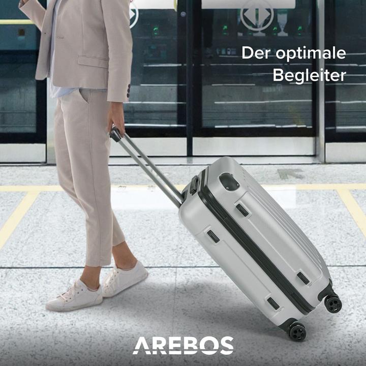 Image du produit Arebos Valise de voyage (94 l, M (50 - 90l), L (90 - 115l), XL (à partir de 115l))
