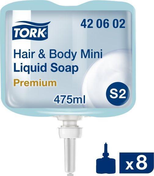 Actual product image Tork Hair & Body Mini 420602 Liquid soap 475 ml 8 pcs. (475 ml)