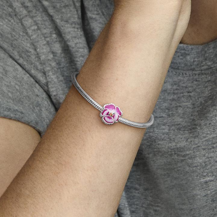 Immagine prodotto Pandora Fascino rosa a forma di viola del pensiero (Argento 925)