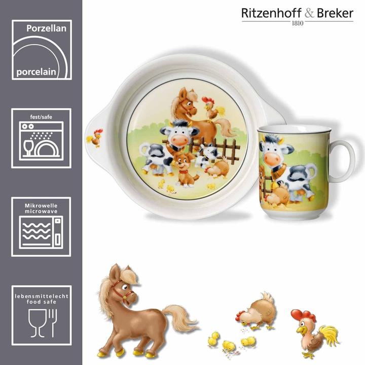 Produktbild Ritzenhoff & Breker R+B Kindergeschirr Hoftiere 2t